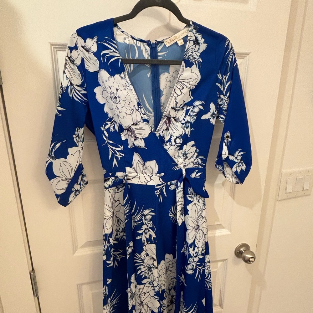 Yumi Kim Royal Blue Floral Jumpsuit